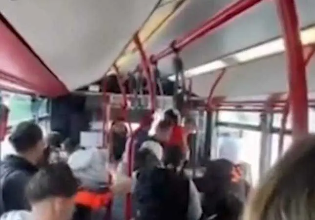 VIDEO. Brutal agresi&oacute;n a pu&ntilde;etazos y golpes en un autob&uacute;s en marcha