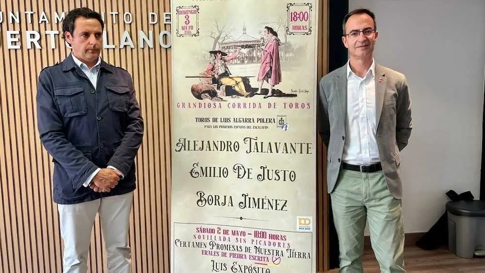 Talavante, De Justo y Borja Jim&eacute;nez el 3 de mayo en Puertollano (Ciudad Real)