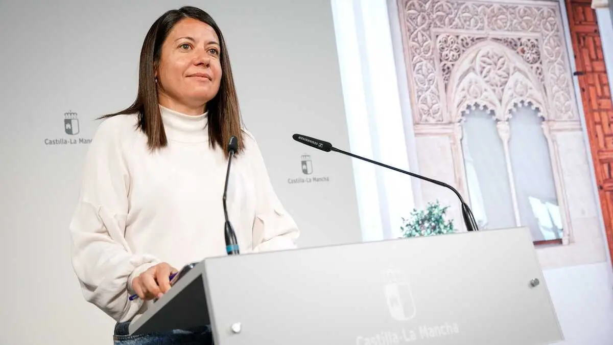 La consejera de Bienestar Social de Castilla-La Mancha, B&aacute;rbara Garc&iacute;a Torijano, informa en rueda de prensa de los asuntos de su departamento abordados en el Consejo de Gobierno
