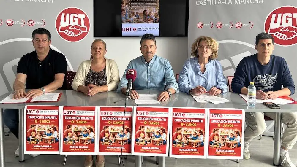 UGT convoca huelga en escuelas infantiles de Castilla-La Mancha el 7 de mayo