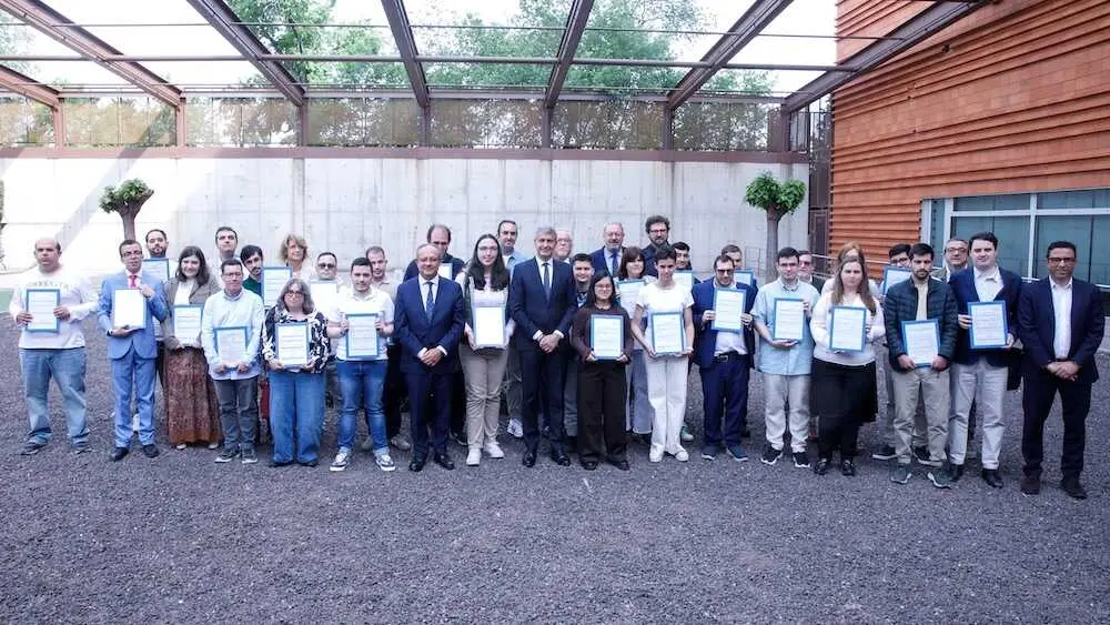 El consejero de Hacienda, Administraciones P&uacute;blicas y Transformaci&oacute;n Digital, Juan Alfonso Ruiz Molina, preside el acto de bienvenida de los nuevos empleados y empleadas p&uacute;blicos del turno de discapacidad intelectual correspondiente a la Oferta de Empleo P&uacute;blico 2023-2024 de Administraci&oacute;n General.
