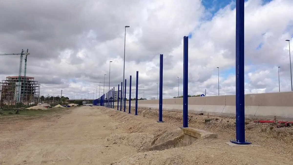 Albacete reduce el ruido en la N-322 con una pantalla ac&uacute;stica