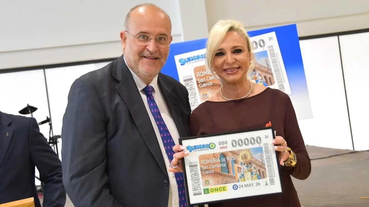 El vicepresidente primero de Castilla-La Mancha, Jos&eacute; Luis Mart&iacute;nez Guijarro, participa en San Clemente (Cuenca) en el acto institucional del XXXV D&iacute;a de la ONCE en Castilla-La Mancha y la presentaci&oacute;n del cup&oacute;n dedicado a la Hermandad de la Sant&iacute;sima Virgen de Rus