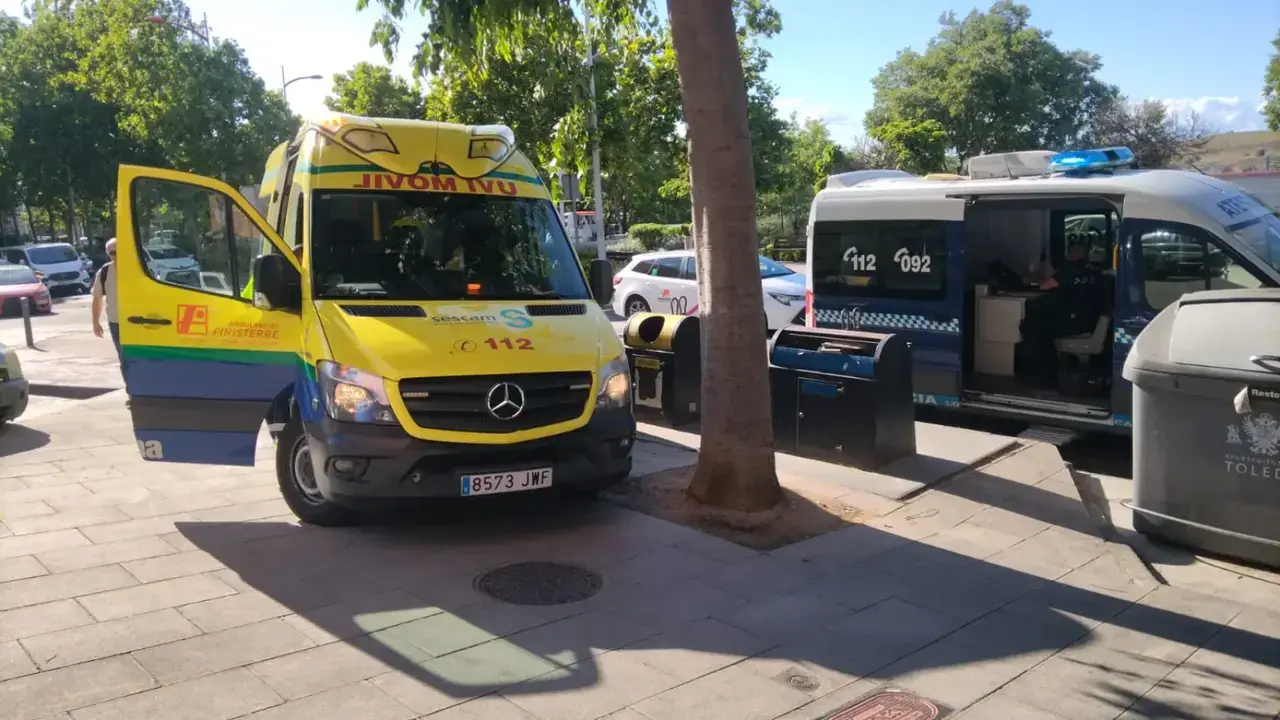 atropello, UVI, ambulancia, polic&iacute;a local, accidente, toledo,