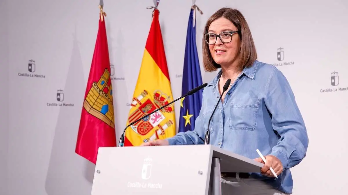 La consejera portavoz del Gobierno de Castilla-La Mancha, Esther Padilla, ha informado en rueda de prensa de los asuntos del Consejo de Gobierno.
