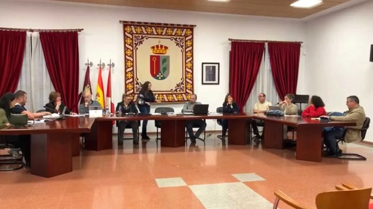 En la imagen un intante del pleno del Ayuntamiento de Camarena (Toledo)