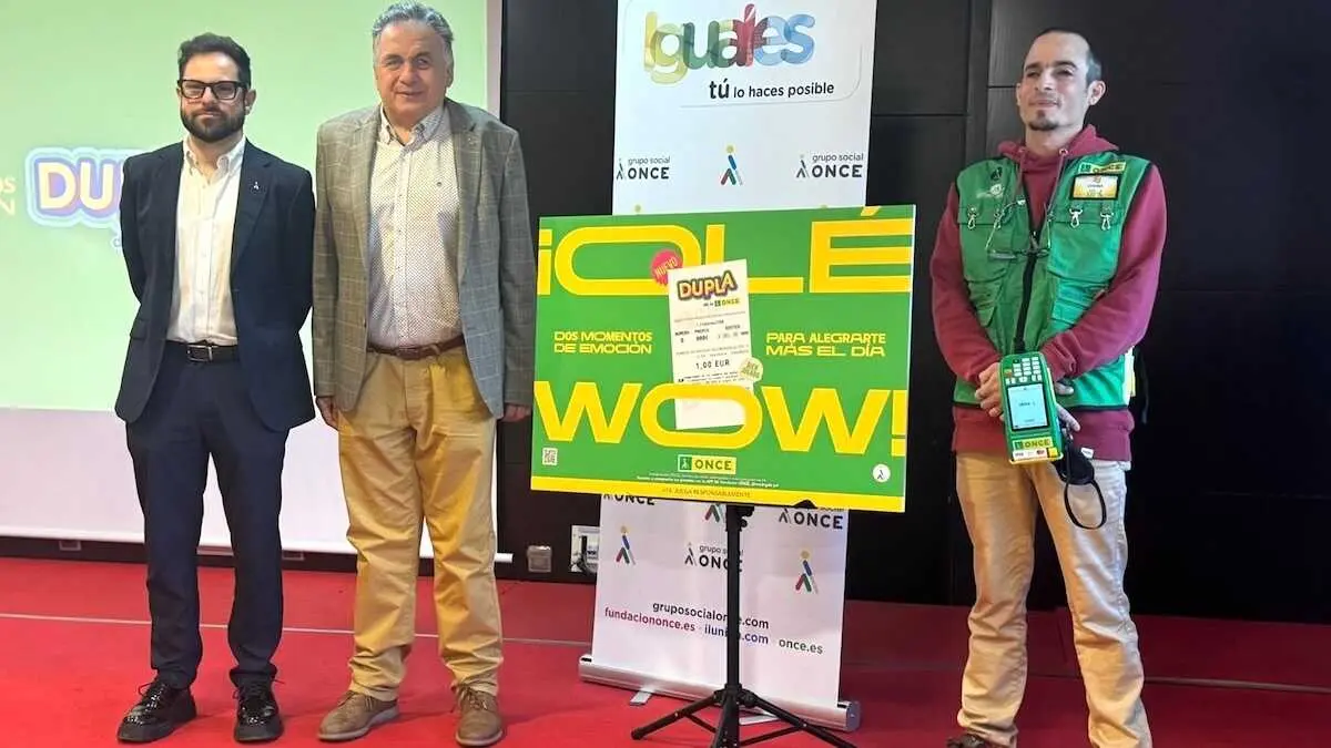 La ONCE despliega su nuevo sorteo 'Dupla' en Castilla-La Mancha tras repartir el pasado a&ntilde;o 46,9 millones de euros en la regi&oacute;n - EP