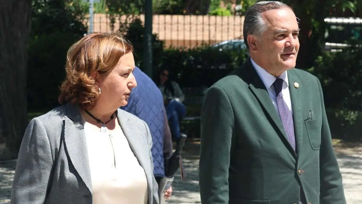 La presidenta de la Diputaci&oacute;n de Toledo, Concepci&oacute;n Cedillo, junto al alcalde de Talavera de la Reina, Jos&eacute; Juli&aacute;n Gregorio