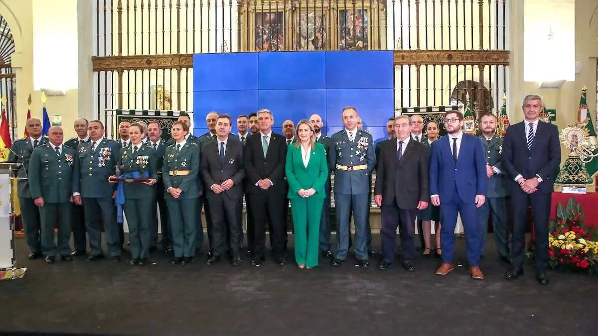 Reconocimientos en el en el acto institucional conmemorativo del 182 aniversario de la fundaci&oacute;n de la Guardia Civil celebrado este viernes en Toledo