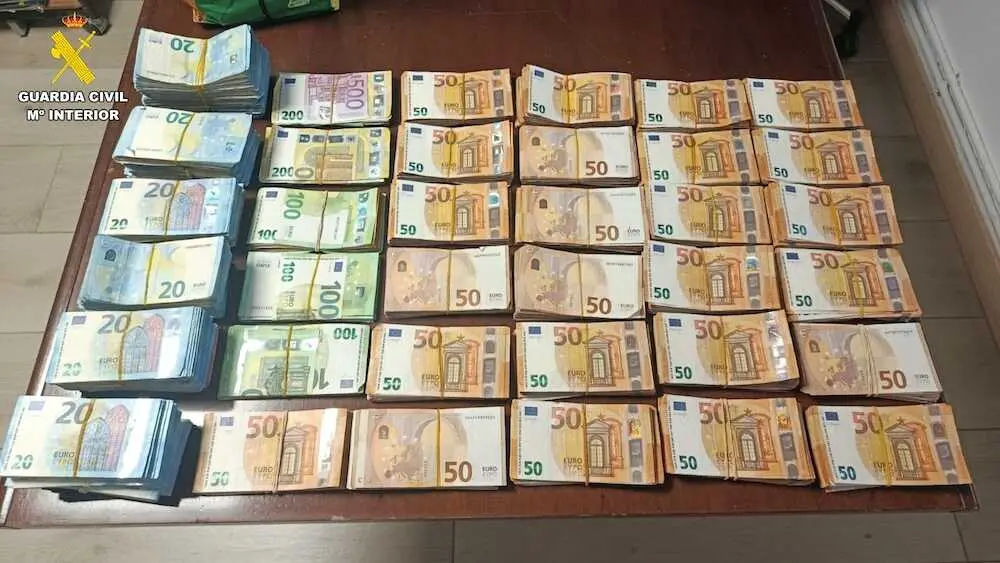 Intervienen 195.000 euros en un control de la A-31 en Albacete