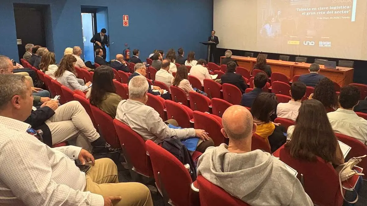 El presidente de UNO, Francisco Aranda, en la inauguración del encuentro UNO &lsquo;Talento en clave logística el gran reto del sector&rsquo;