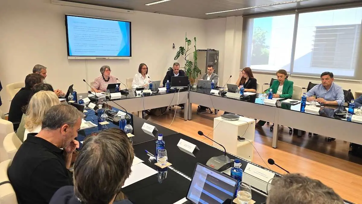 La consejera de Desarrollo Sostenible, Mercedes G&oacute;mez, preside, en la sala de juntas de la Escuela de Administraci&oacute;n Regional en Toledo, el Consejo del Agua de Castilla-La Mancha.