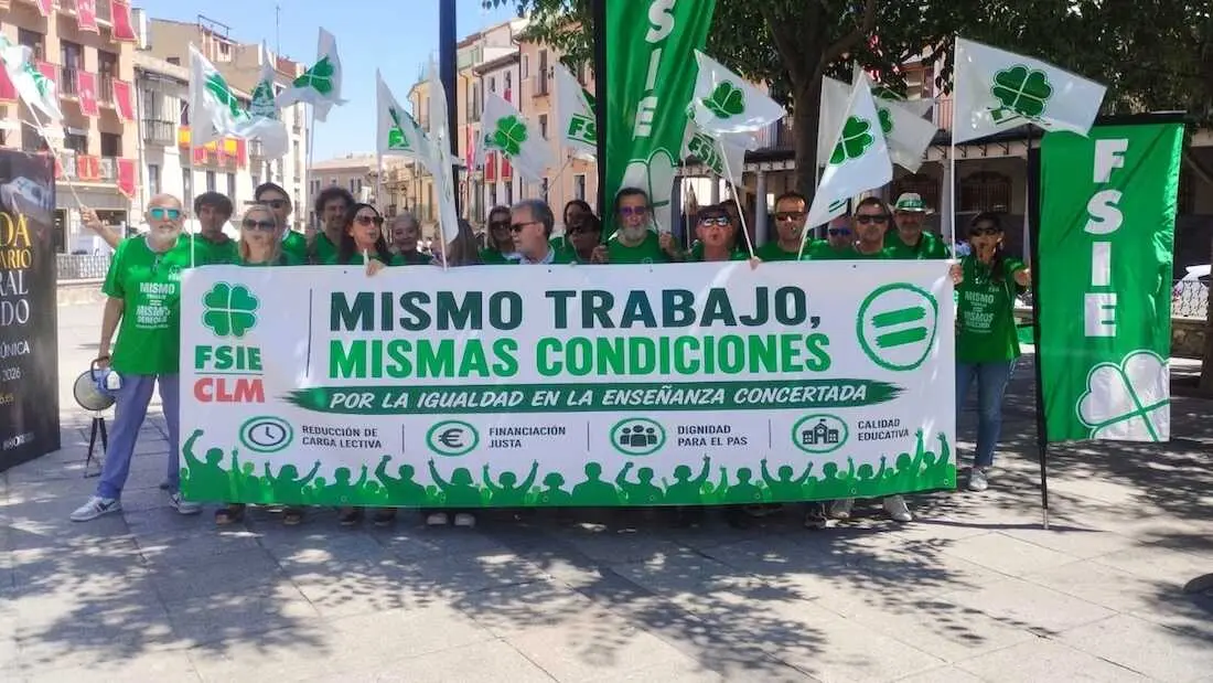 FSIE Castilla-La Mancha reclama en Toledo igualdad laboral para la concertada