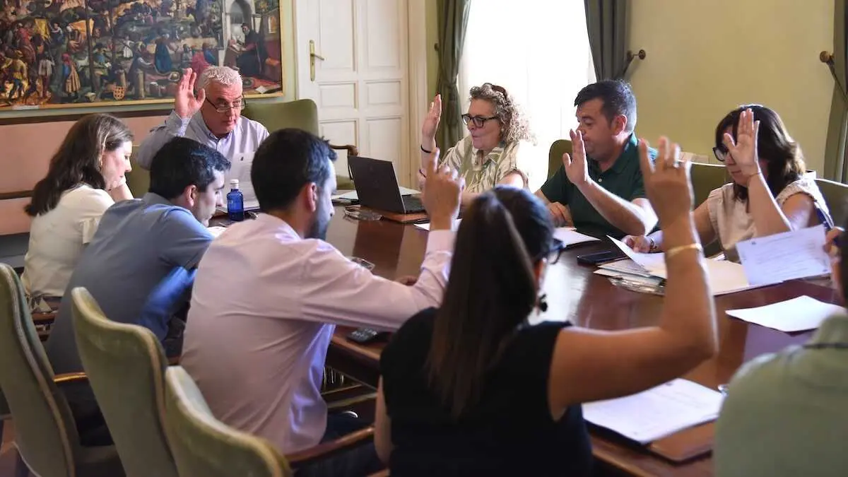 En la imagen un instante de la reuni&oacute;n de la Junta de Gobiero de la Diputaci&oacute;n de Guadalajara