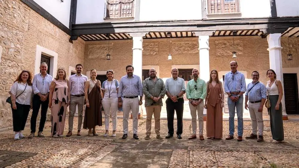 Dirigentes del PP de Castilla-La Mancha este domingo en la localidad toledana de Yepes