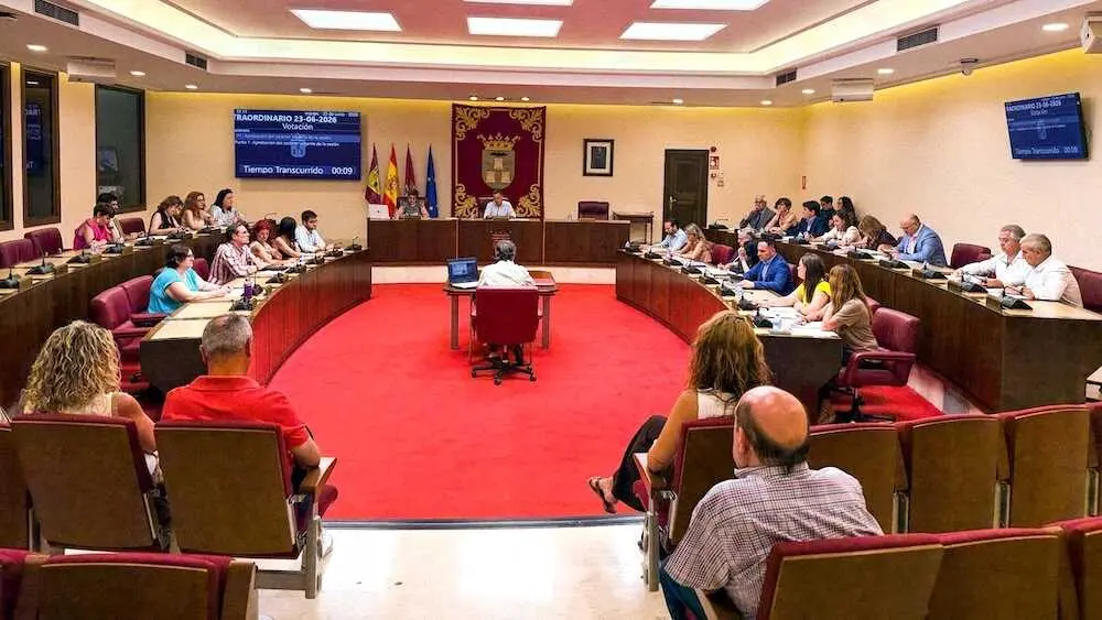 En la imagen un instante del Pleno del Ayuntamiento de Albacete celebrado este martes
