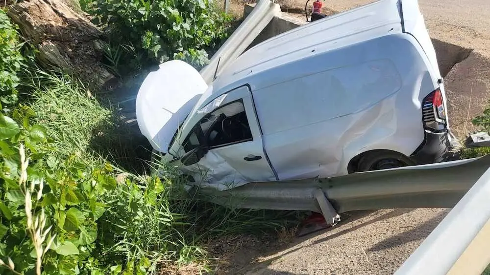 Un herido tras el accidente de una furgoneta en Villar de Olalla (Cuenca)