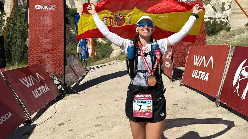 La atleta toledana Maigua Ojeda, bronce en el Marathon des Sables de Capadocia