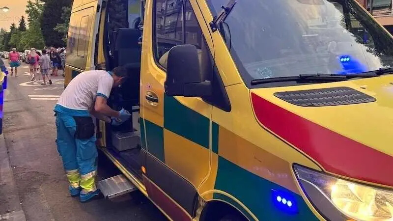 ambulancia, reyerta, herido,