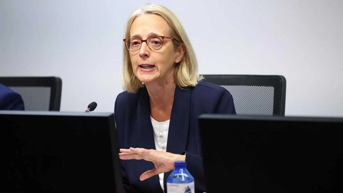 La presidenta de la AIReF, In&eacute;s Olondriz, durante una comparecencia - Archivo/EP/Alejandro Mart&iacute;nez V&eacute;lez