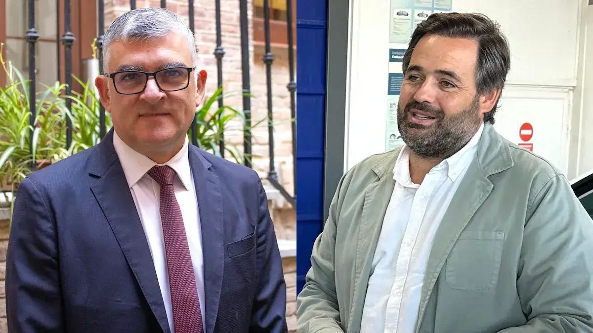 El presidente del PSOE en las Cortes de Castilla-La Mancha, &Aacute;ngel Tom&aacute;s Godoy; y el presidente regional del PP, Paco N&uacute;&ntilde;ez
