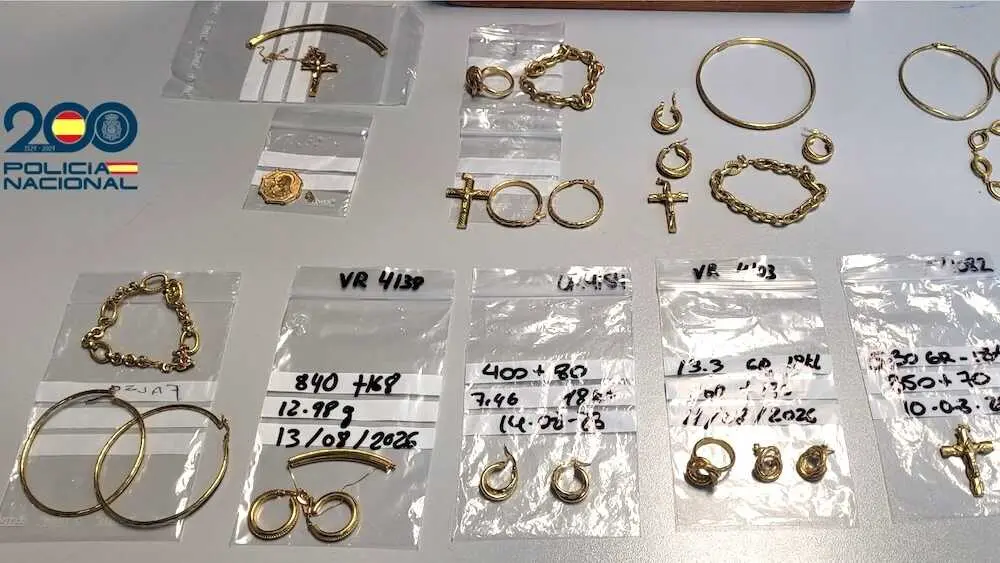 Dos detenidos por estafar 20.000 euros con oro falso en Talavera de la Reina (Toledo)