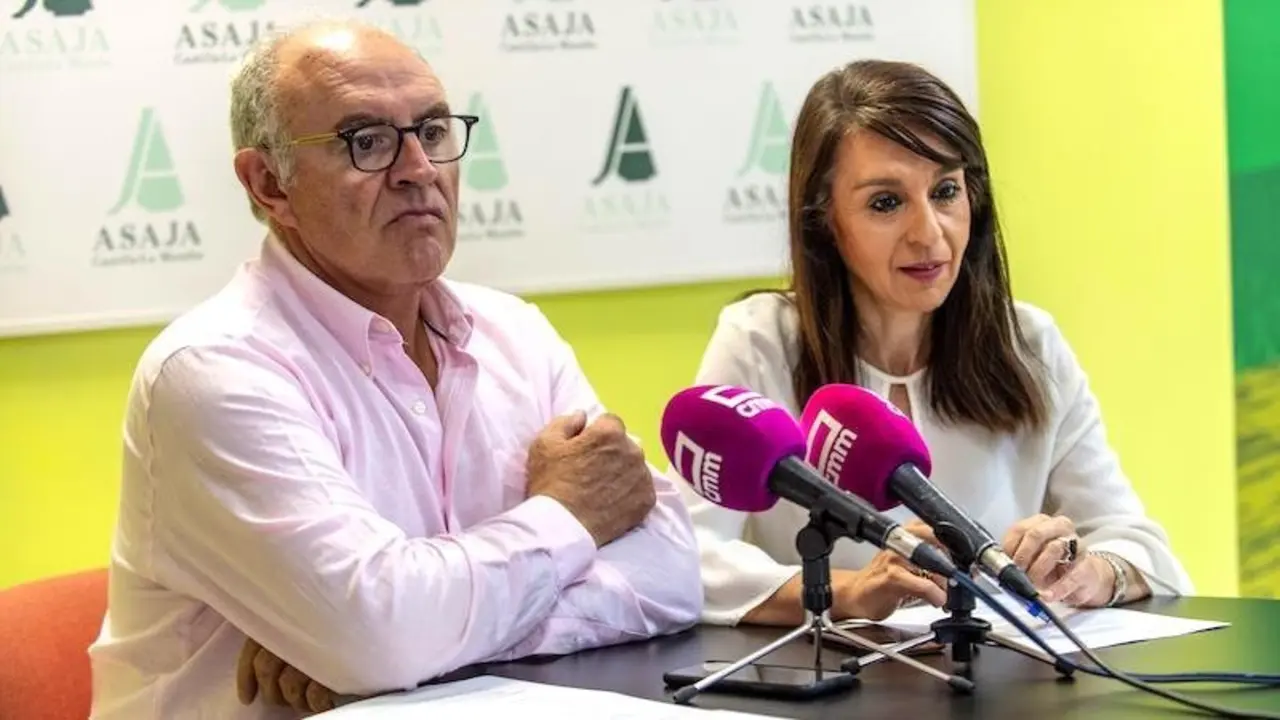 El secretario general de Asaja en Castilla-La Mancha, José María Fresneda, ha informado en rueda de prensa sobre los acuerdos alcanzados por el Comité Ejecutivo Regional -  EFE /Ismael Herrero