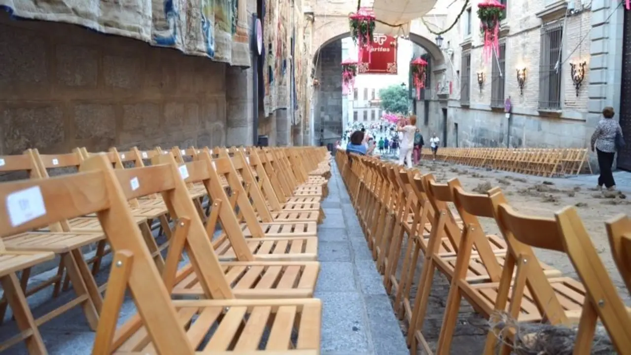 Toledo pone en venta 1.500 sillas para la procesión del Corpus desde el día 7