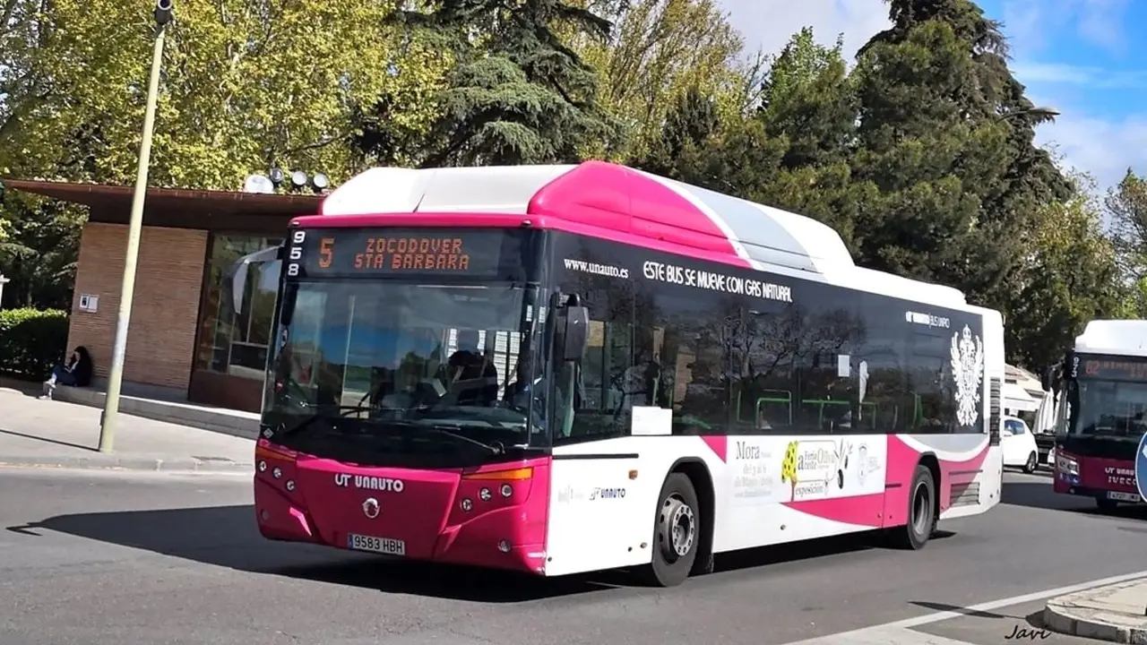 El transporte urbano por autobús aumentó en Castilla-La Mancha un 29,2% en mayo, autobús, autocar, bus, viajeros,