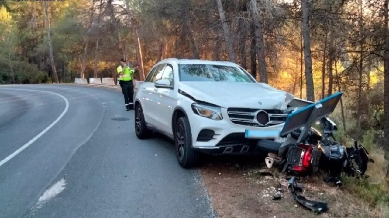 Detenida una conductora de 41 años ebria tras matar a un motorista al arrollarlo, moto, motocicleta,&nbsp;
