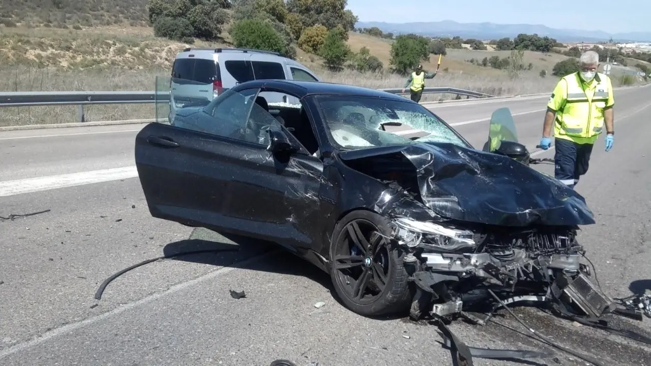 Dos muertos y tres heridos en una colisión frontal de dos turismos en Toledo, accidente de tráfico, choque, salida de vía,&nbsp;