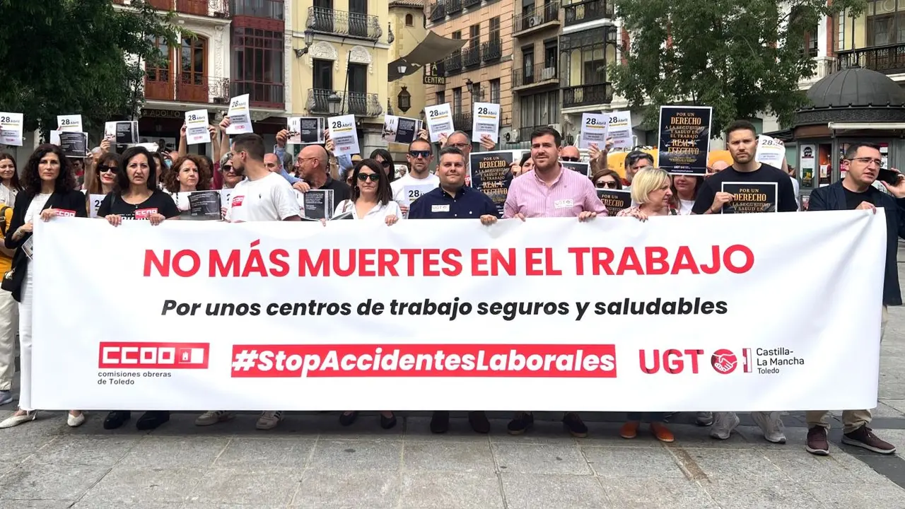 CCOO y UGT exigen "derecho real y efectivo" a la seguridad y salud en el trabajo, siniestralidad laboral