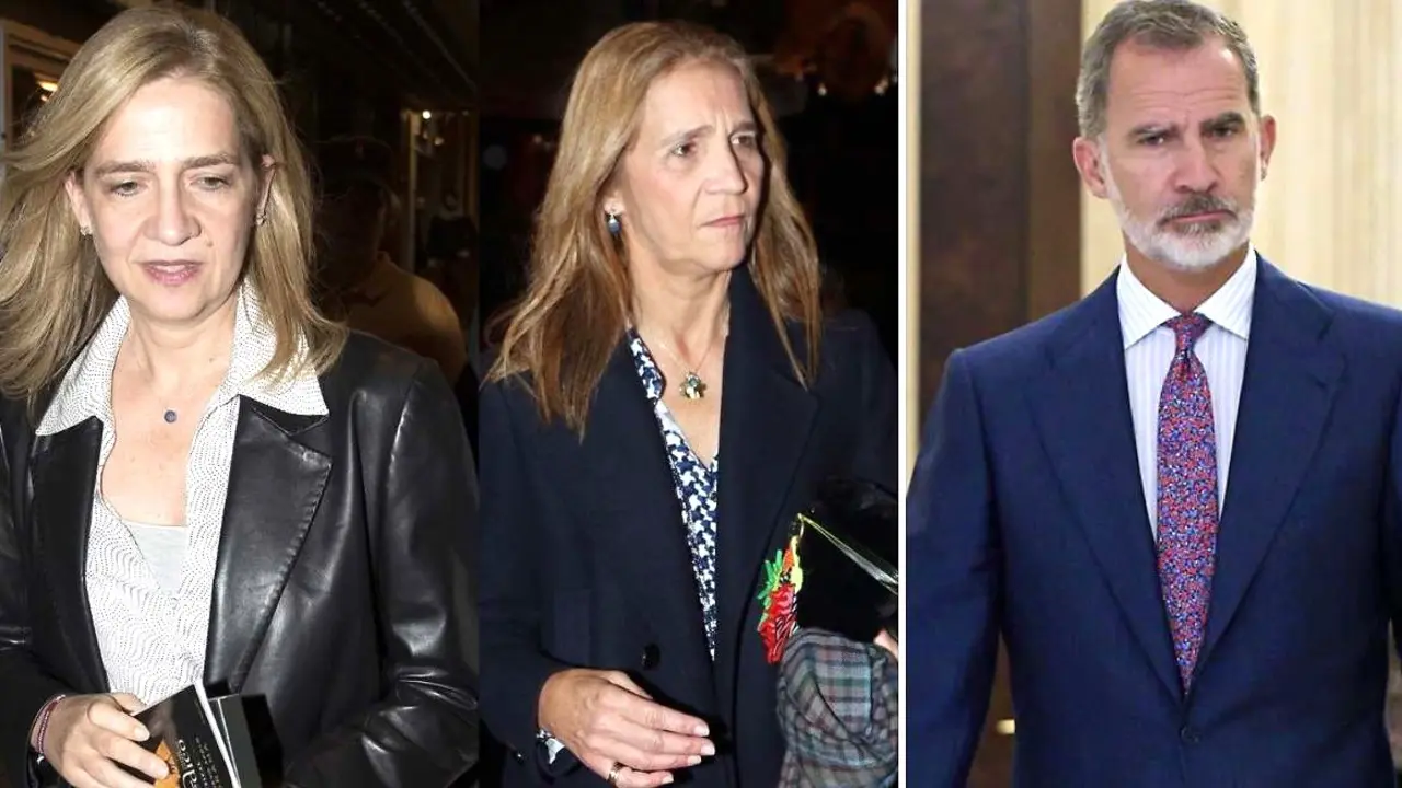 Las infantas Elena y Cristina, "coléricas", piden a su hermano el rey Felipe VI que intervenga para proteger a su padre
