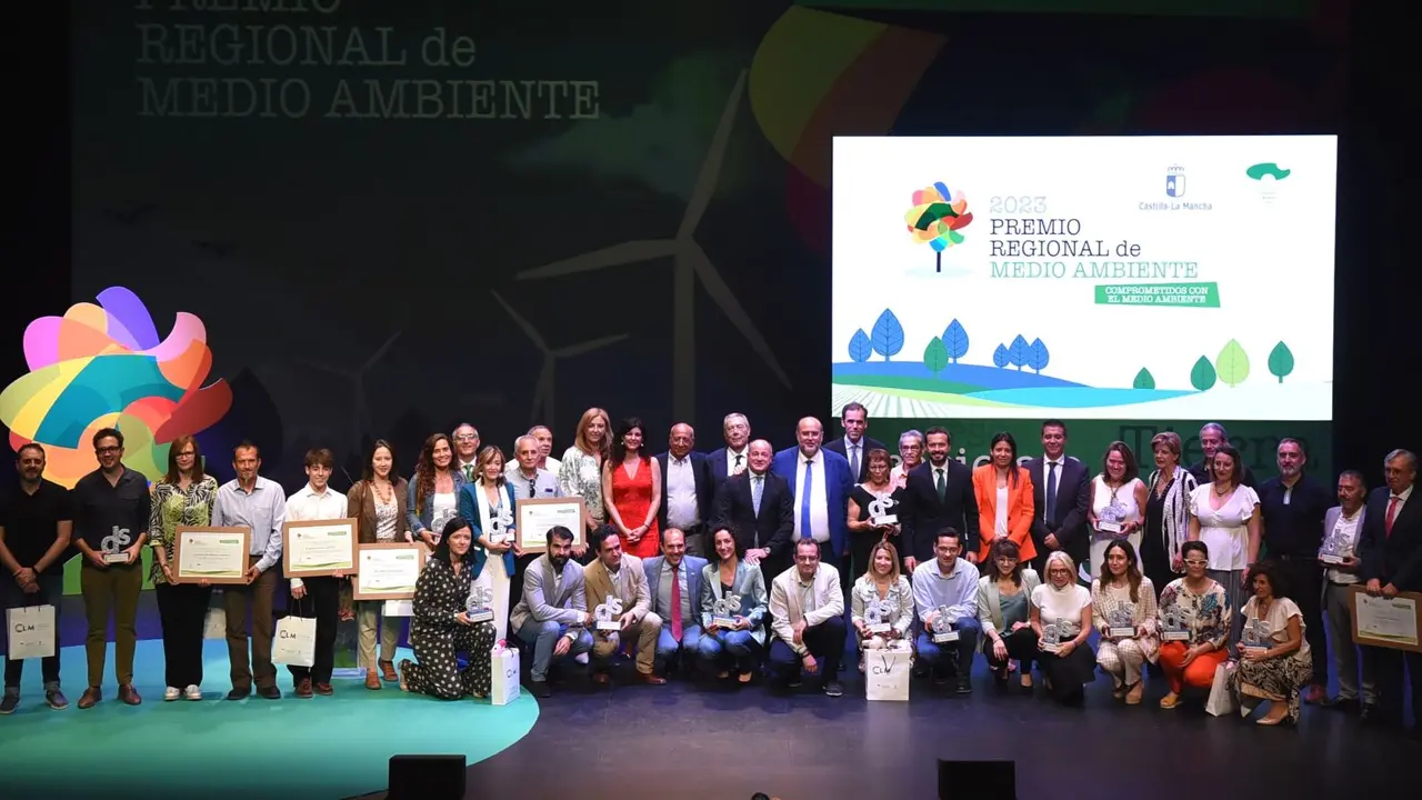 El vicepresidente del Gobierno de Castilla-La Mancha, José Luis Martínez Guijarro, ha presidido en Albacete la entrega de los Premios Regionales de Medio Ambiente 2023 de Castilla-La Mancha