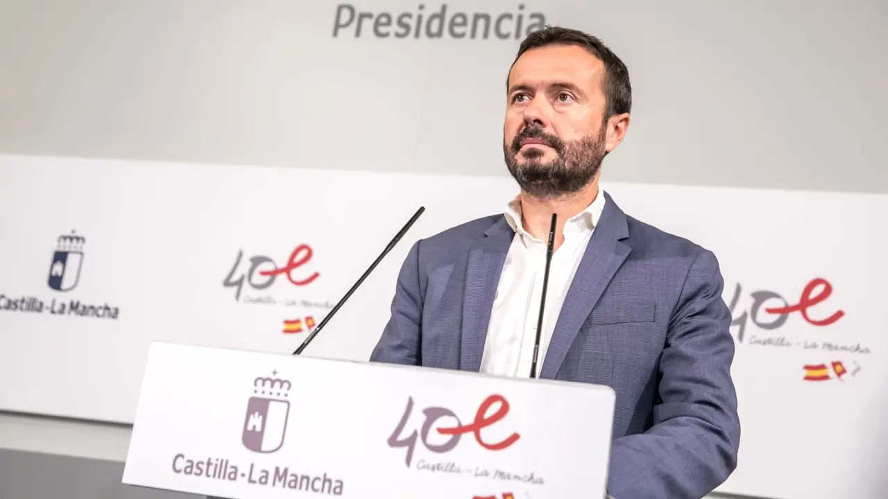 El consejero de Desarrollo Sostenible de Castilla-La Mancha, José Luis Escudero, ha informado en rueda de prensa de asuntos de su departamento abordados en Consejo de Gobierno