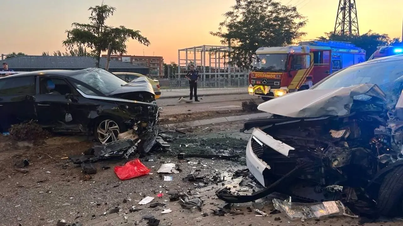 accidente de tráfico, choque, colisión, salida de vía,&nbsp;