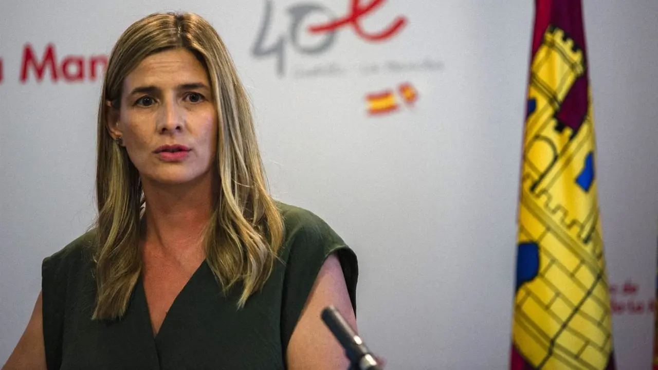 La secretaria general del PP de Castilla-La Mancha, Carolina Agudo, en rueda de prensa - EP/Mateo Lanzuela