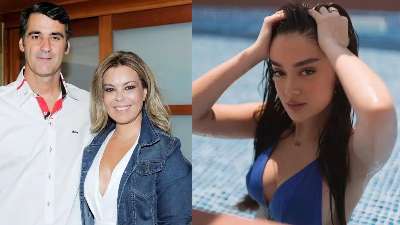 En imágenes de archivo por un lado Jesulín de Ubrique junto a su esposa María José Campanario y por otro su hija Julia Janeiro en un posado en sus redes sociales