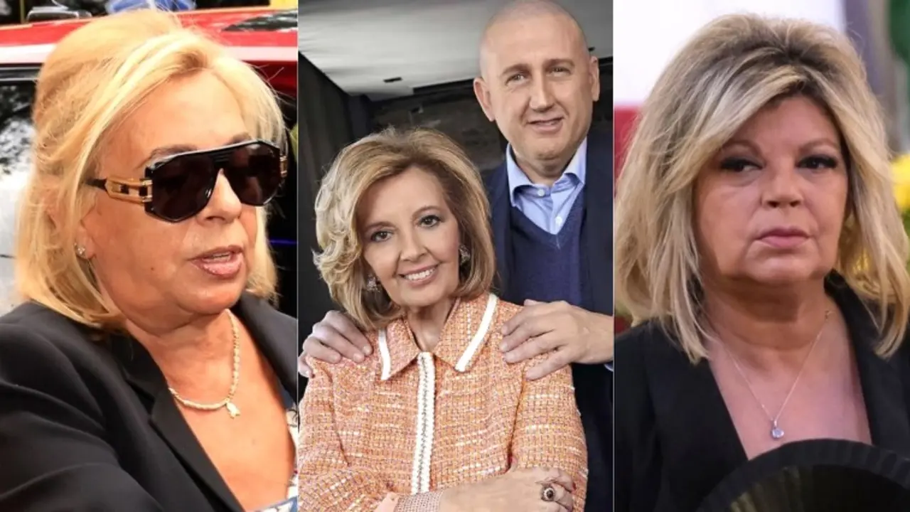 En el fotomontaje Carmen Borrego, María Teresa Campos junto a Gustavo y Terelu Campos