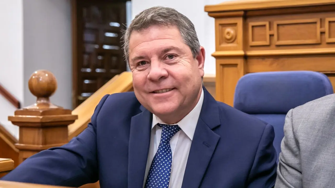 El presidente de Castilla-La Mancha, Emiliano García-Page, este jueves en el Parlamento regional