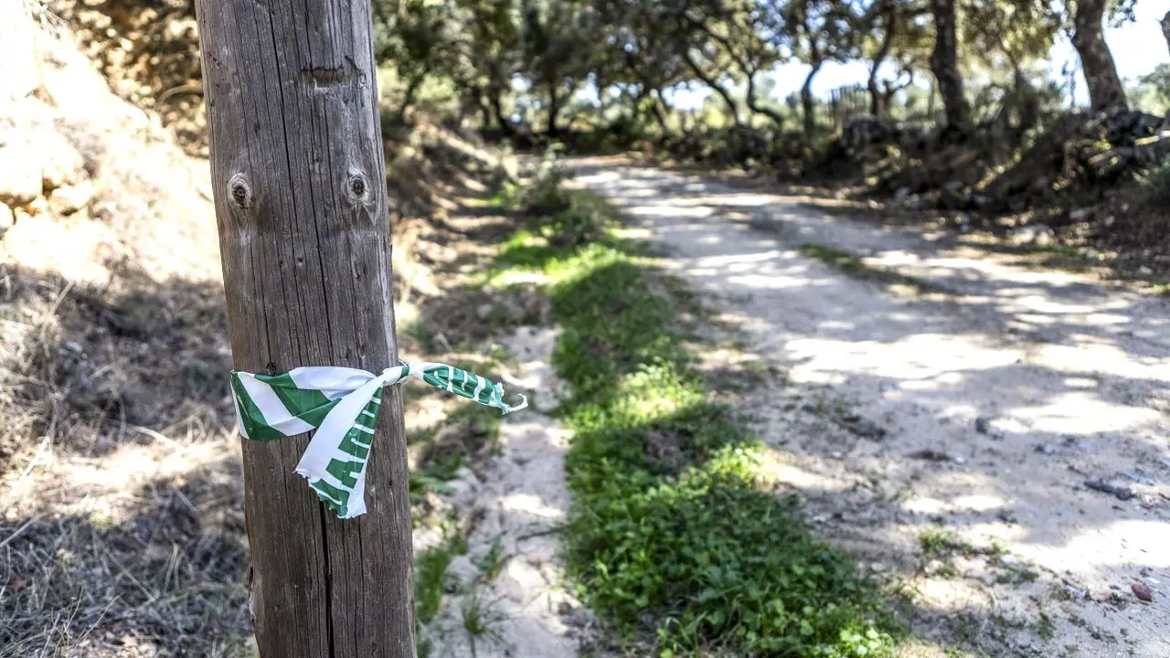 La Guardia Civil ha localizado en un camino a la entrada de Pelahustán (Toledo) el cadáver de una mujer de 45 años que presentaba signos de violencia y que fue vista por última vez en la tarde de este sábado cuando salió a dar un paseo en bicicleta, una actividad que realizaba a diario - EFE/Ángeles Visdómine