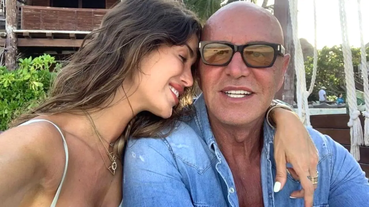 En la imagen Marta López Álamo junto a Kiko Matamoros