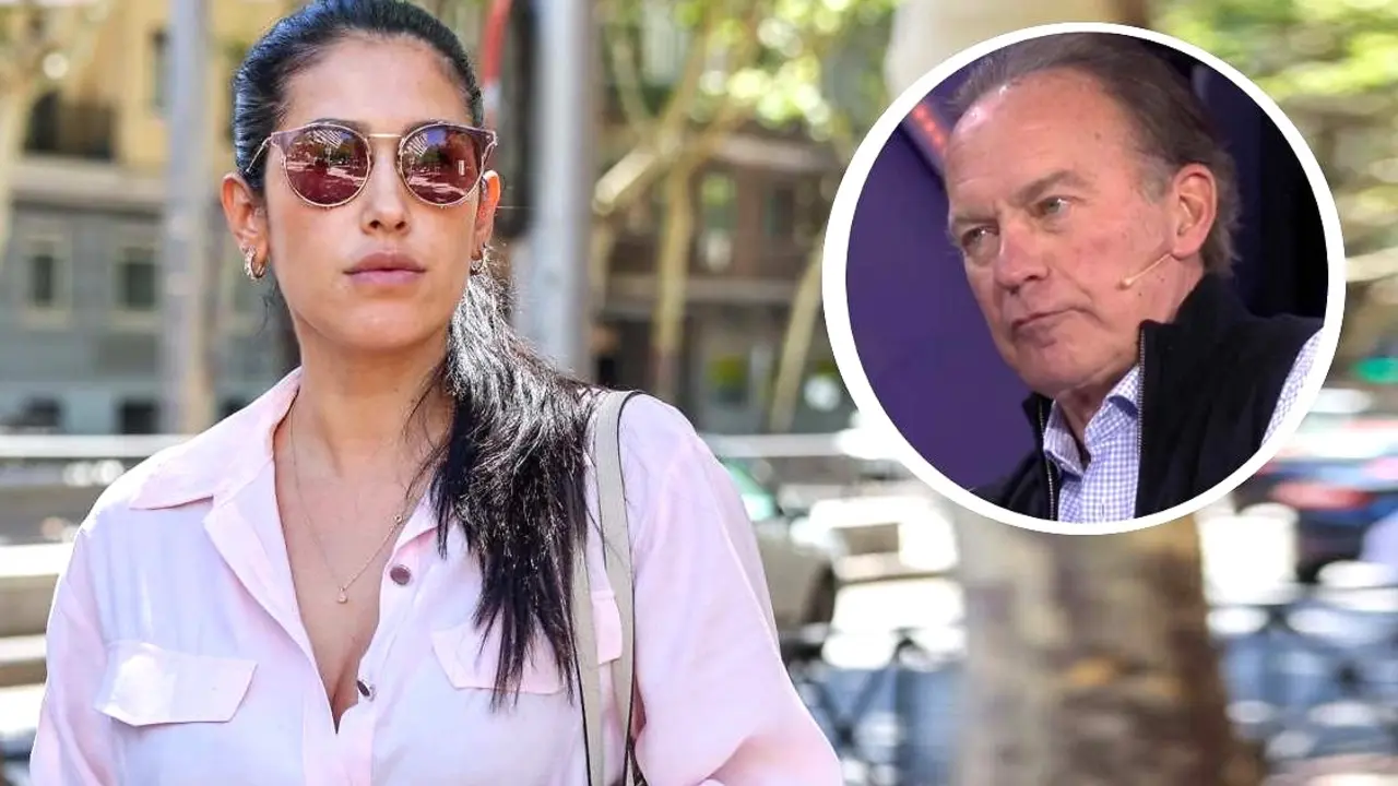 Gabriela Guillén llorando y auxiliada por la Policía tras lo que pasa con el hijo de Bertín Osborne