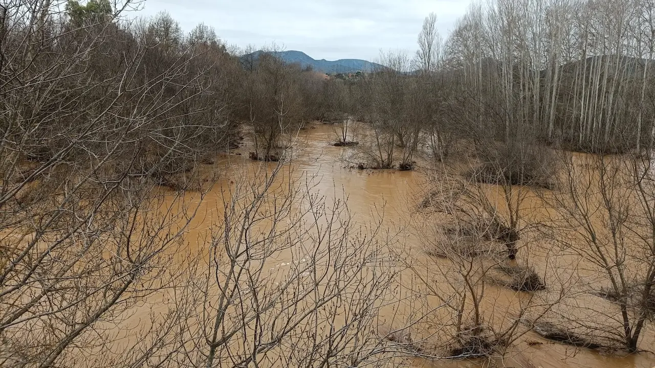 La crecida del río Bullaque alcanza su nivel máximo, pero sigue al alza la del Guadiana - Fotografía: Aníbal B.C.