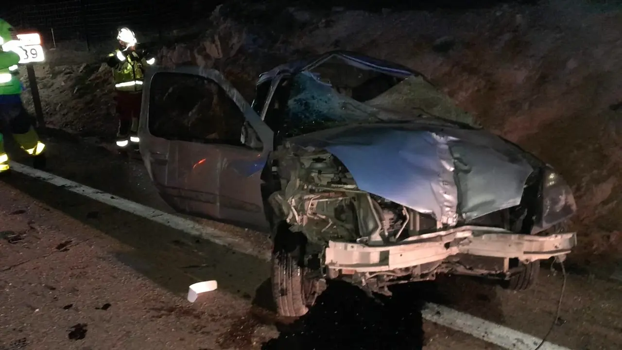 Tres jóvenes heridos en un accidente en Menasalbas (Toledo), entre ellos una menor grave