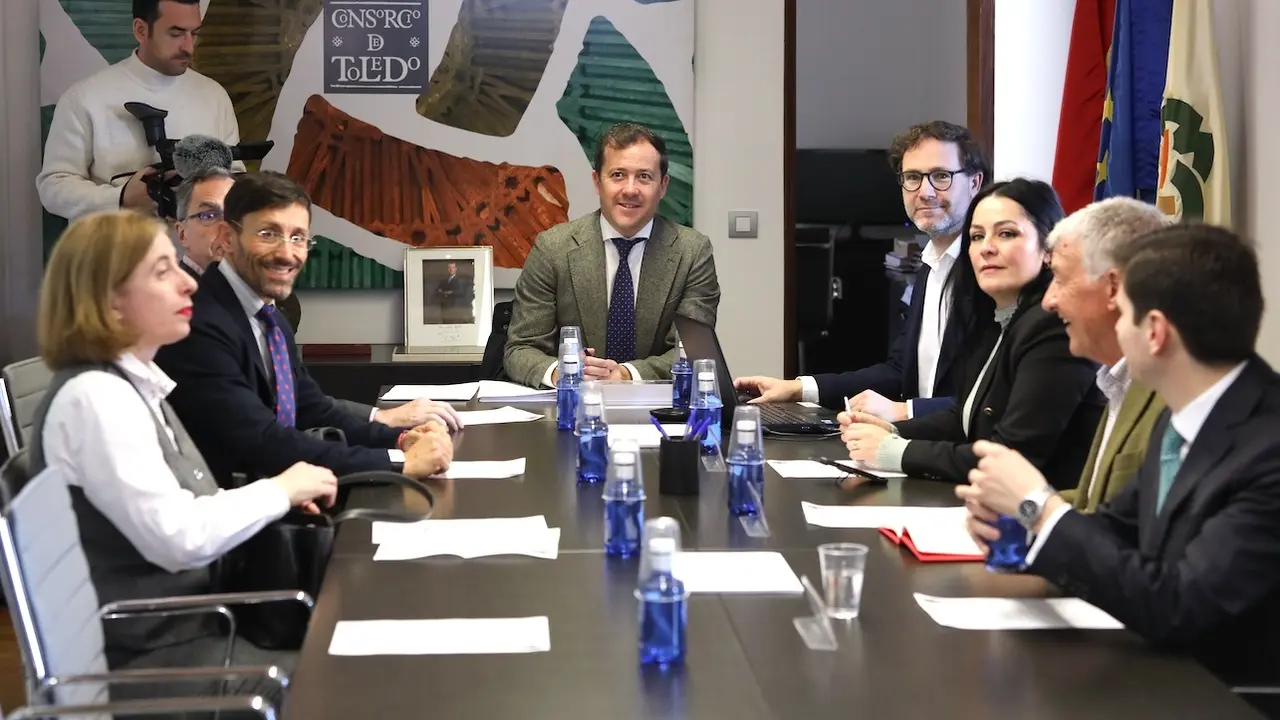 En la imagen un instante de la reunión de la Comisión Ejecutiva del Consorcio de la Ciudad de Toledo