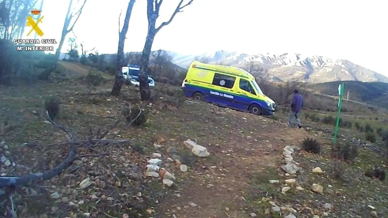 Rescatan a una mujer accidentada en el paraje Chorrera Ventillas de Fuencaliente (Ciudad Real)