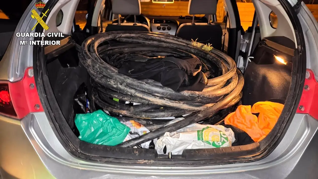 Detenidos tres jóvenes por robar cable telefónico en pueblos de Guadalajara