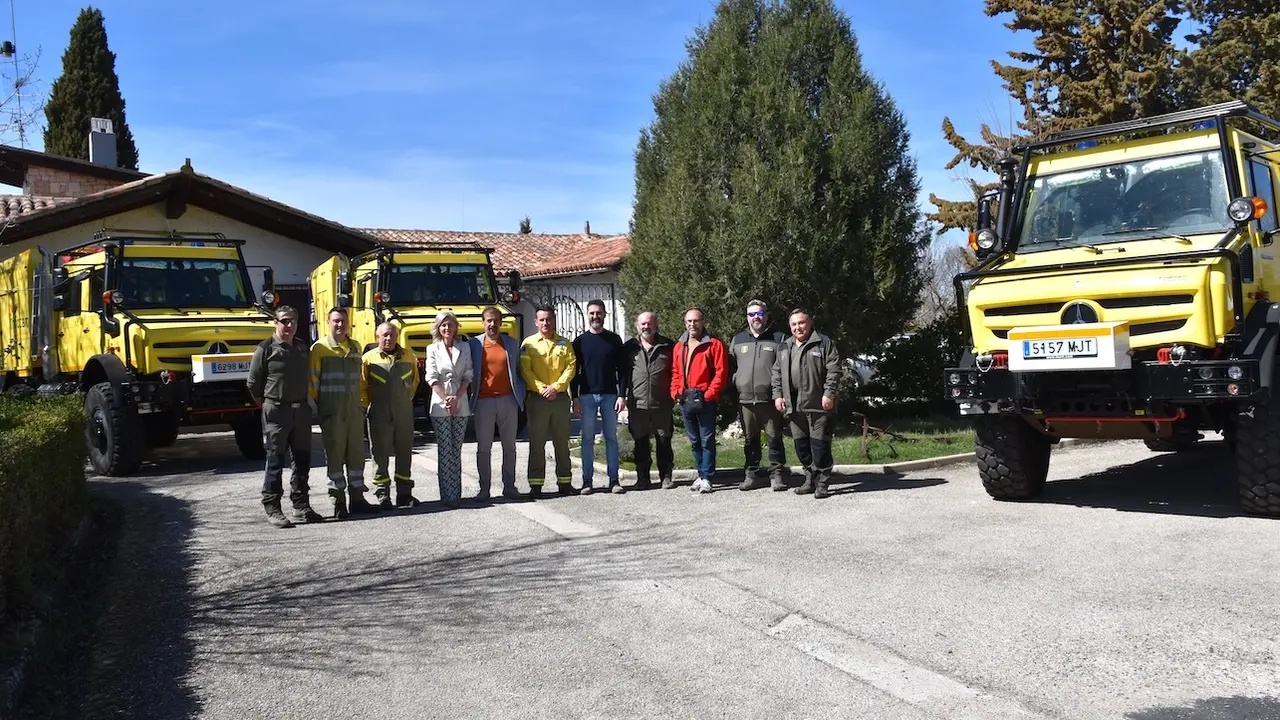 Tres nuevos vehículos se incorporan para la extinción de incendios forestales en la provincia de Cuenca