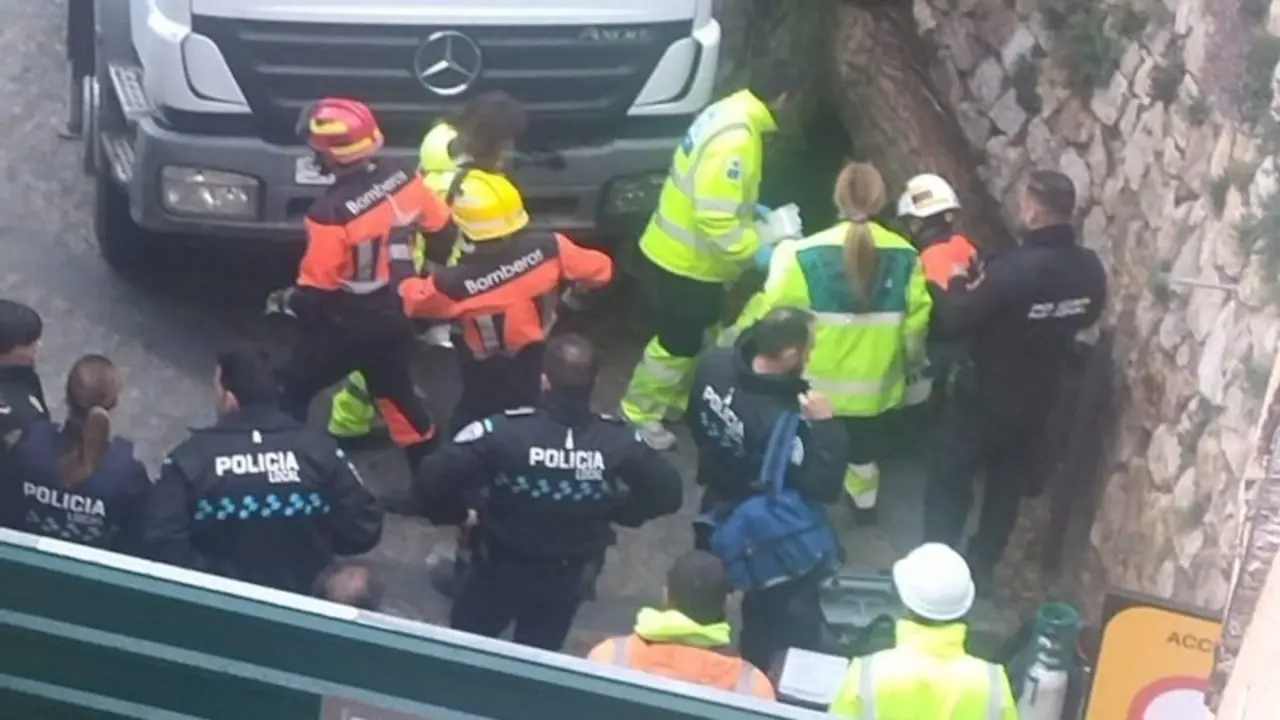 Herido grave un trabajador en las obras de los remontes de Cuenca al caerle un árbol encima - Fotografía: Enciende Cuenca